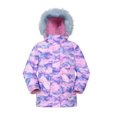 (2-3 Years, Purple) Mountain Warehouse Childrens/Kids Ranger Camouflage Water Resistant Jacket