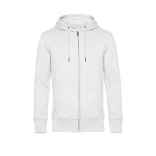 (L, White) B&C Mens Full Zip Hoodie