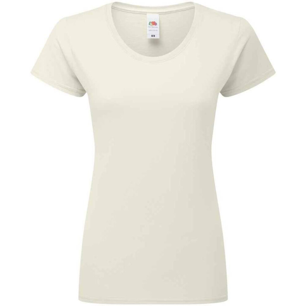 Fruit Of The Loom (S, Natural) Womens/Ladies Iconic 195 T-Shirt
