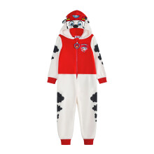 (2-3 Years, White/Red/Black) Paw Patrol Childrens/Kids Marshall Applique Face Overalls