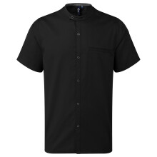(S, Black) Premier Unisex Adult Recyclight Short-Sleeved Chef Shirt