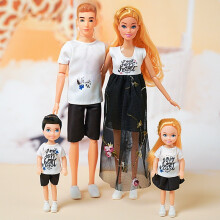 (Style R)4 peças bonecas 30 cm personagens da família usando sapatos com acessórios de moda para brincar