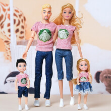 (Style M)4 peças bonecas 30 cm personagens da família usando sapatos com acessórios de moda para brincar
