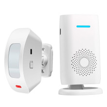 Wireless Welcome Doorbell Chime Bell Home Security Burglar Alarm for Shop Store with PIR Motion Sensor Detector