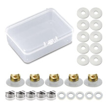 25 Stück Umkehrbare Dichtspitze Dichtung für Airless Farbsprüher Ersetzen 246453 für Airless Sprühkupferdüse