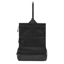 Premium Foldable Toiletry Organizer: Waterproof Portable Washing Bag for Travel, Camping & Gym Black