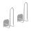 2Pcs Wall Mounted Scale Holder, Self Adhesive Storage Bracket for Bathroom Kitchen Gym Home, Space Saving Organizer 1
