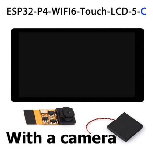 Waveshare Placa de Desenvolvimento ESP32-P4-WIFI6 5 Polegadas Resolução 720x1280 Codec de Áudio Integrado Wi-Fi 6 BLE 5 com Câmera OV5647