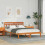 VidaXL vidaXL Bed Frame Brown 120 x 200 cm Solid Pine Wood 1
