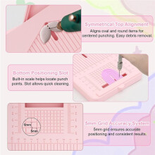 12 PCS Polymer Clay Earring Drill Guides, Polymer Clay Jewelry Making Tools with A Crafting Hand Drill Bits Set