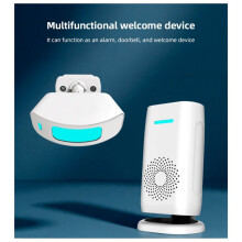 Wireless Welcome Doorbell Chime Bell Home Security Burglar Alarm for Shop Store with PIR Motion Sensor Detector
