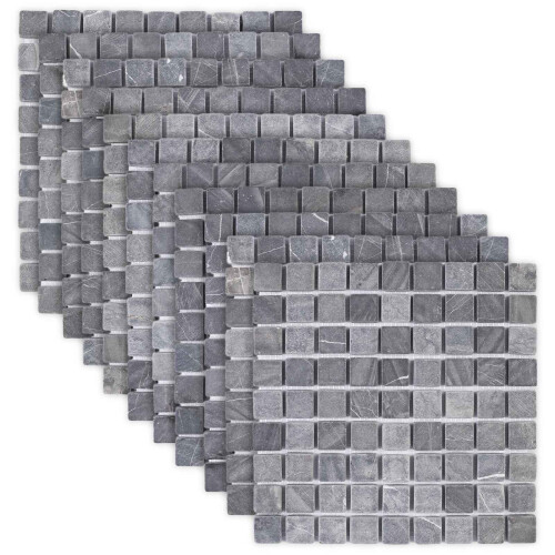 VidaXL vidaXL Mosaikfliesen Grau 30 x 30 cm Marmor 1