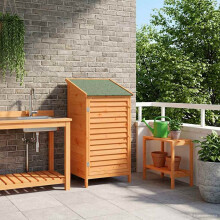 vidaXL Gartenschuppen Braun 59 x 56 x 113,5 cm Massivholz aus Fichte