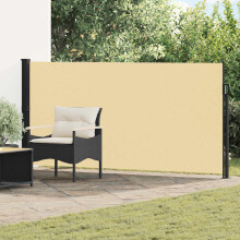 vidaXL Retractable Side Awning Sand 300 x 160 cm Polyester