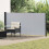 VidaXL vidaXL Retractable Side Awning Grey 500 x 160 cm Polyester 1