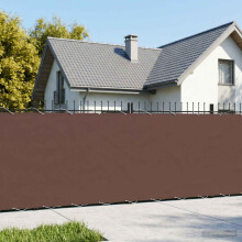 vidaXL Balcony Privacy Screen 180 x 800 cm Fabric with PU Coated Brown