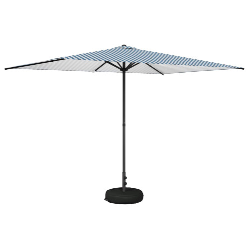 VidaXL vidaXL Garden Parasol with Base 200 x 300 cm Polyester Rectangular 1