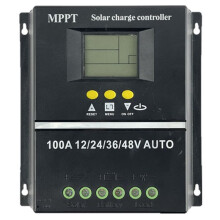 PWM 100A 12V 24V 36V 48V AUTO Solar Panel Charge Controller Solar PV Batteriladdare med LCD MPPT Solar Controller