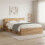 VidaXL vidaXL Headboard Cabinet with Storage Artisan Oak Engineered Wood 5