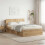 VidaXL vidaXL Headboard Cabinet with Storage Artisan Oak Engineered Wood 5