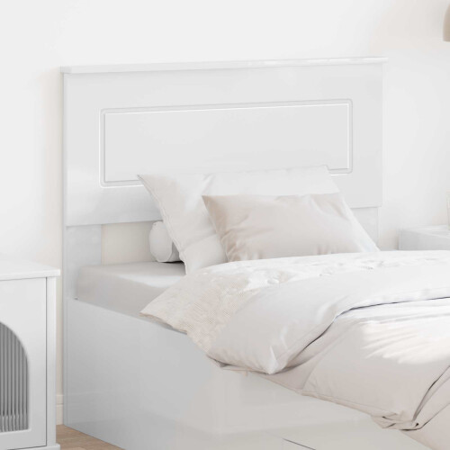 VidaXL vidaXL Headboard Gloss White Engineered wood