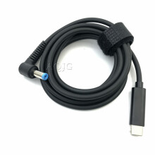 LE HAGHAIDH Cábla Cumhachta Fireann PD65W5.5x1.7mm go USB-C Cineál-C Fireann Cuibheoir Cábla Muirir Glúine go USB Fón Cliste