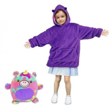 Squishmallows Kramgo Hoodie Kudde Röd en storlek Rosa Vit Panda