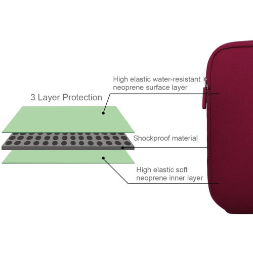 Custodia per laptop da 13, 13,3 e 14 pollici per MacBook Pro 14 2021/Notebook resistente all'acqua, tasca per computer 1