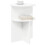 VidaXL vidaXL Side Table with Storage White Ø 39.5 x 55 cm Engineered Wood 5