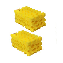 Grande promotion Poaug Brush : éponge extra large pour le lavage de voiture, bloc nettoyant corail, éponge de cuisine alvéolée compatible avec