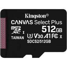 512 GB Canvas Select Plus SDXC-kort | Opptil 100 MB/s | Klasse 10, UHS-I U1V30 | SDS2/512 GB