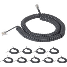 Coi-Telefonhörerkabel für PBX-Telefonsysteme und VoIP-Telefone – 3,66 m (12 Fuß) Uncoi, RJ22, 3,81 cm (1,5 Zoll) Kabel