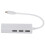 Κάρτα δικτύου TYPEC σε USB2.0 100GbE, διανομέας, προσαρμογέας δικτύου Ethernet, 3 θύρες USB2.0 1