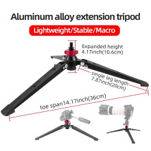 SUSUchens DSLR-kamerastativ stabil universal sklisikker svart actionkamera håndholdt gimbal stabilisator for fotografering svart