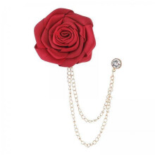 S SERENABLE2xBroche de borla de flor de rosa elegante para corbata, sombrero, bufanda, actuación en el escenario, vacaciones