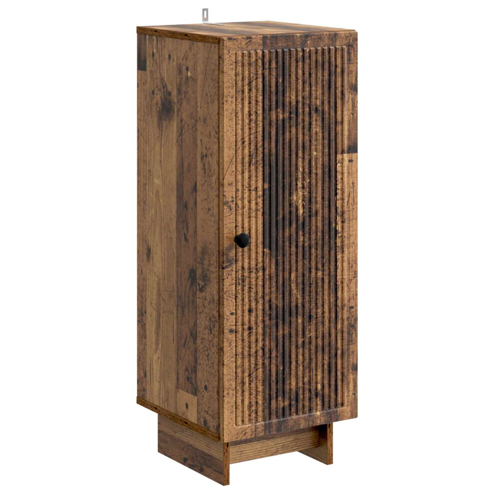 Vidaxl Sideboard Old Wood 33 X 34.5 X 90 Cm Engineered Wood