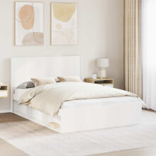 vidaXL Headboard White Engineered Wood