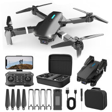 WRKEKC Drone met 1080p HD FPV-camera voor volwassenen en beginners, 2,4 GHz-technologie voor minimale interferentie, hoogtebehoud, headless-modus,