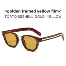 (Brwon Orange)Trendy Oval Sunglasses With Lenses And Frame For Sports Outdoor Adventures