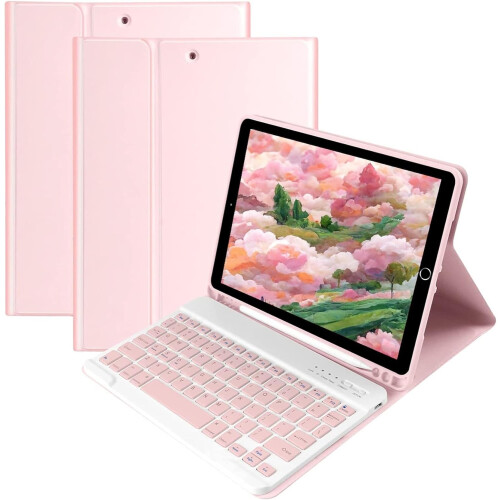 Capa com teclado colorido para Galaxy Tab S9FE 10.9''/Tab S9 11"/ Tab S8 11"/Tab S7 11 polegadas, teclado destacável com ímã