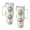 Hello Kitty 40oz H2.0 Ανοξείδωτο ποτήρι με μόνωση κενού αέρος με καπάκι και καλαμάκι για 1