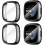 Kit com 4 capas e protetores de tela Diruite compatíveis com Fitbit Versa4/Sense2, proteção total em TPU macio e resistente a impactos HD. 1