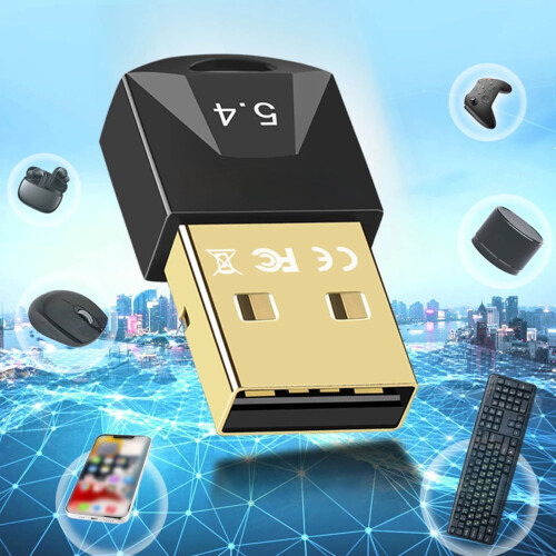 SUSUchens10 τεμάχια USB Συμβατό με Bluetooth 5.4 Ασύρματο Dongle Χωρίς πρόγραμμα οδήγησης