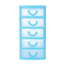 Liquidation ! Boîte de rangement pour linge de maison, Dusknt, boîte de rangement multicouches à tiroirs, petit modèle, bleu ciel, XL, cinq