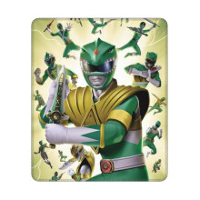 Power Rangers muismat 10x12 inch, gestikte rand, antislip rubberen onderkant, wasbare Lycra-stof, geschikt voor computers en laptops