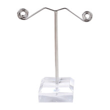 Mini suport acrilic pentru cercei, suport în formă de T, pentru bijuterii, organizator de afișare, transparent (dimensiune mică)