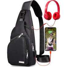 Wodoodporna torba na ramię, plecak crossbody dla mężczyzn i kobiet, torba na ramię, plecak turystyczny, wielofunkcyjna torba crossbody na klatkę
