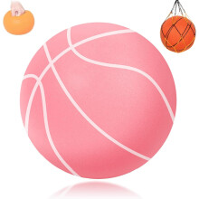 Tichý basketbalový míč Stealth, velikost 6 (28,5"), velikost 5 (27,5"), velikost 3 (26,5") pro tichý trénink v interiéru, kompatibilní se