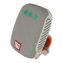 ajkijo Outdoor-Fahrradhalterung Bluetooth-Lautsprecher Tragbarer kabelloser Mini-Lautsprecher Kunststofflautsprecher Sonderangebot Grau