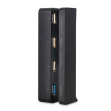 Hub USB portátil de 4 puertos USB 3.0 x 1 + USB 2.0 x 3 compatible con la consola Sony PS4 Slim.
